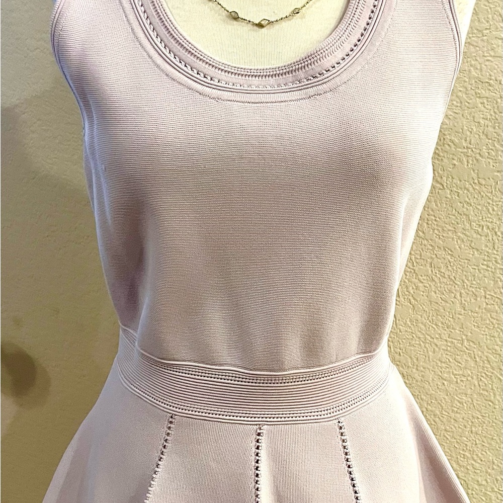 WHBM Orchid Blush Peplum Sleeveless Sweater. NWT. - Picture 4 of 6